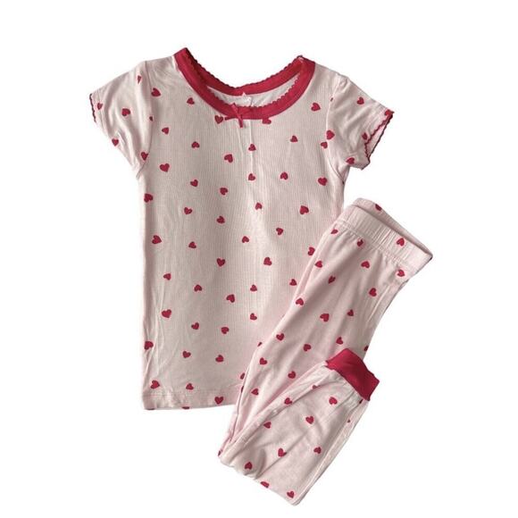 Milkberry Heart Bamboo Pajama Set NWT 24m - Picture 1 of 5